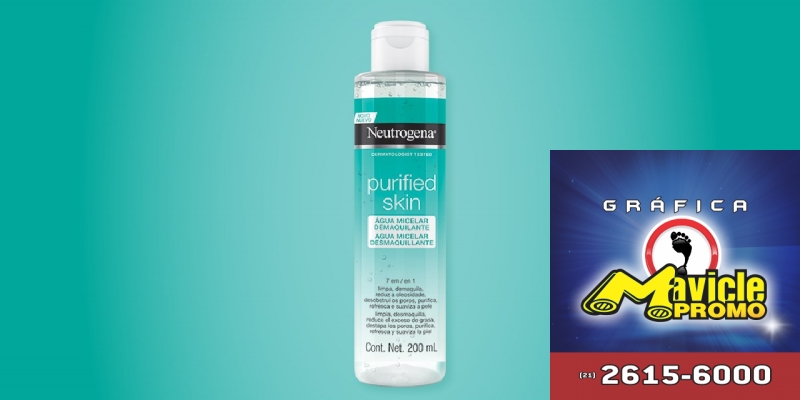Purificada Skin é a nova água micelar de Neutrogena ®   Guia da Farmácia   Imã de geladeira e Gráfica Mavicle Promo