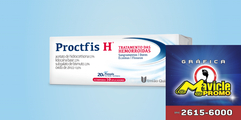União Química acaba de lançar Proctfis H   Guia da Farmácia   Imã de geladeira e Gráfica Mavicle Promo